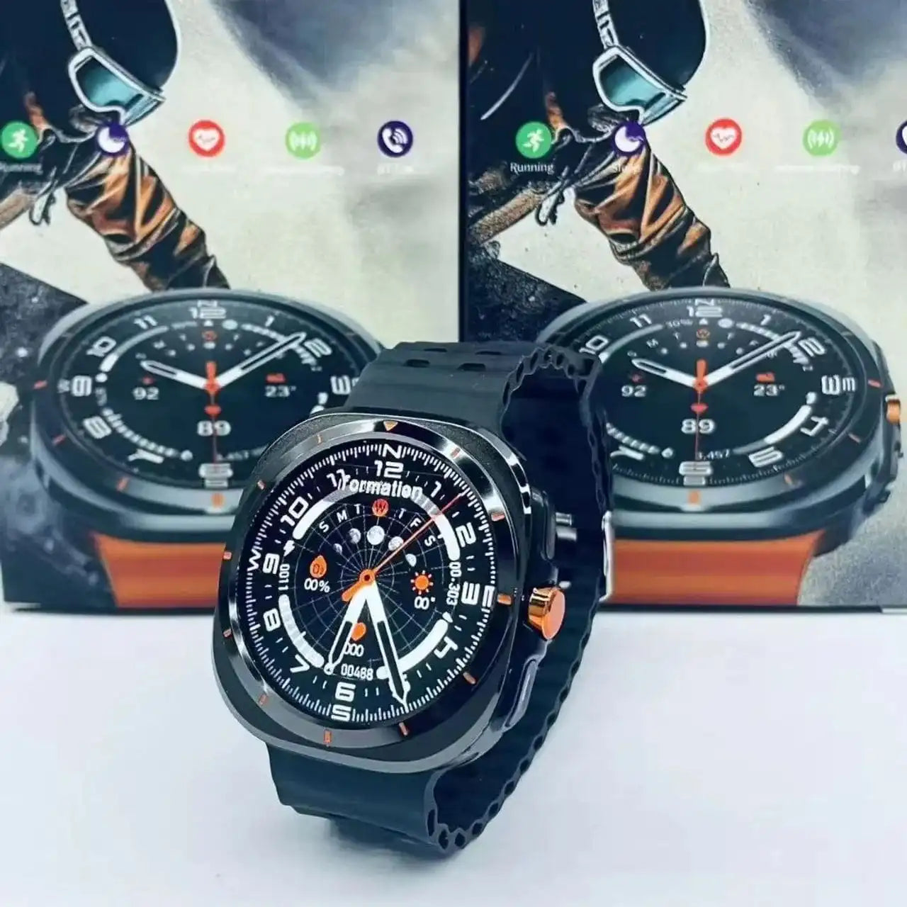 GT7 Smart Watch with 1.45" HD Touch Display | Bluetooth Calling | Heart Rate Monitor | Fitness Tracker | Long Battery Life